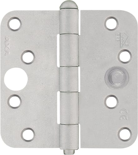 AXA Veiligheidsscharnier ronde hoeken RVS 89 x 89mm SKG*** 1114 (Prijs per stuk)
