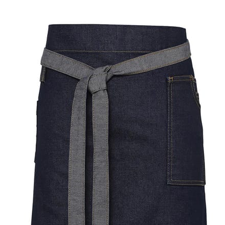 Premier Division Gewaxt Denim Taille Schort (Zwarte denim)