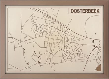 Decoratief Beeld - Houten Van Oosterbeek - Hout - Bekroned - Bruin - 21 X 30 Cm