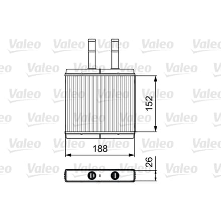 Warmtewisselaar, interieur verwarming VALEO 812442