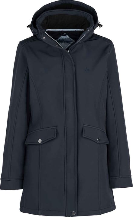 BJØRNSON Ylva Softshell Parka Tussenjas Winddicht Dames - Maat 42 - Donkerblauw