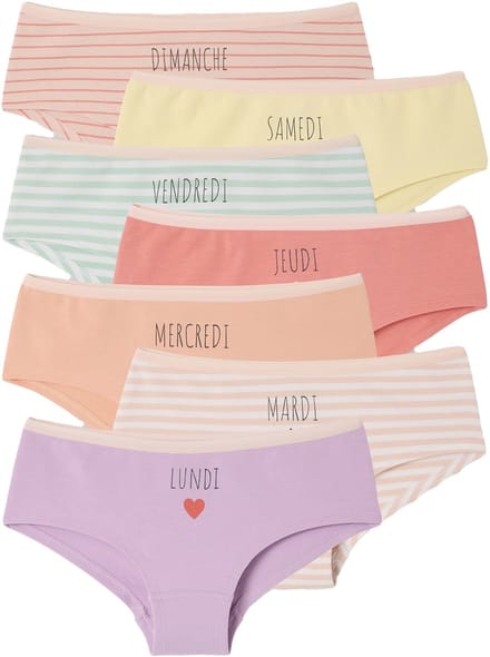 Vertbaudet Lot 7 shortjes voor een week voor meisjes