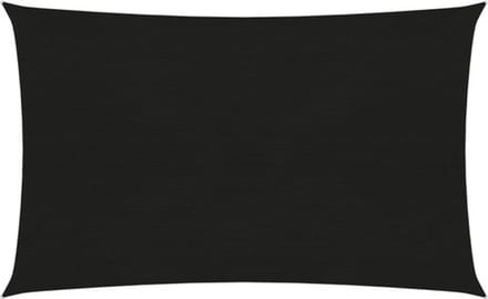 vidaXL - Zonnezeil - 160 - g/m² - 4x6 - m - HDPE - zwart