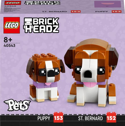 LEGO Iconic St. Bernard 40543, Bouwpakket, 8 jaar, Kunststof, 0 stuk(s), 236 g