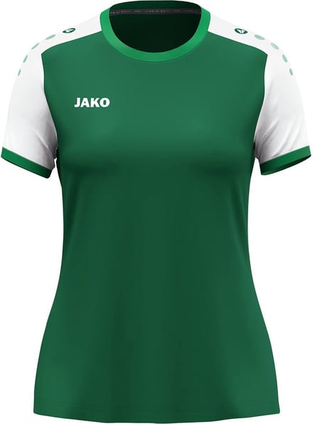 Jako Dynamic Shirt Korte Mouw Dames - Donkergroen / Wit / Groen | Maat: L