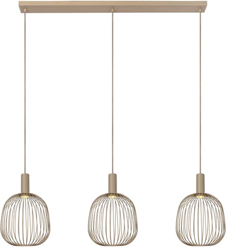 Lucide Design Hanglamp Esterel - Bruin - Metaal - 99x31.5cm - 3xgu10