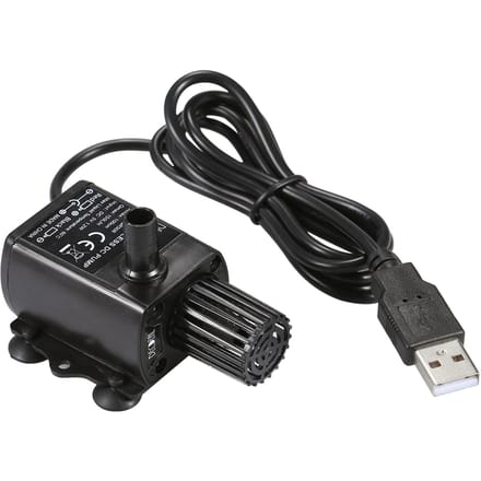 Pompe à eau sans brosse USB avec buses crépine Ultra-silencieuse Mini DC5V Micro eau sans brosse noir
