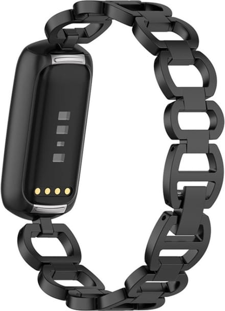 Kettingvormig bandje - geschikt voor Fitbit Luxe - zwart
