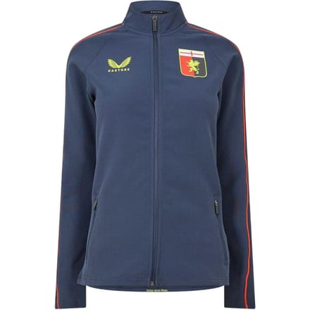 Castore Anthem Genoa CFC trainingsjack met doorlopende rits voor dames (Marine)