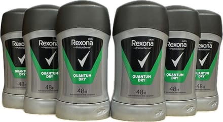 Rexona Men - Deodorant - Stick - Quantum Dry - 6 x 50ml
