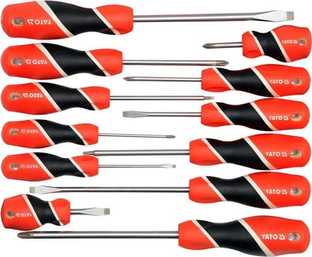 YATO Schroevendraaierset 12 Delig - Professioneel Gereedschap