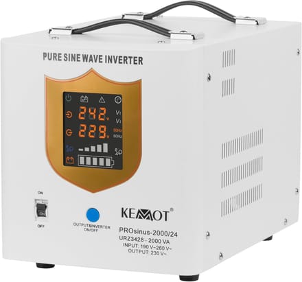 KEMOT PROsinus Serie - Noodstroom UPS - 2000W - 24V/230V - 2000VA/1400W