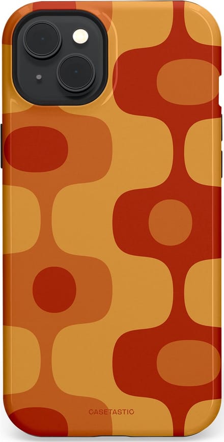 Casetastic hoesje geschikt voor Apple iPhone 15 Plus - MagSafe - Dubbellaagse bescherming - Vintage Rust - Fashion Case - Terracotta Goud