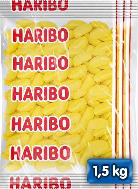 Haribo Bananas - snoep schuim bananensmaak - 1,5kg