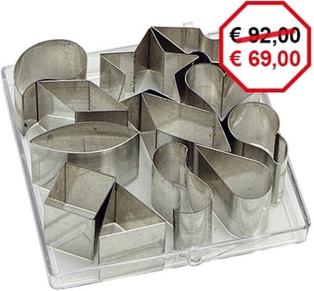 Figuurstekerdoos Blik 12-Delig - EMGA 849191