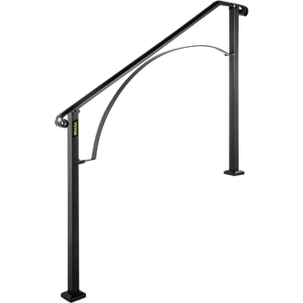 Arche de Main Courante #3 Convient pour 3 ou 4 Marches Noir Mat