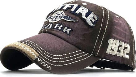Baseball Cap Spitfire – Bruin - Denim Pet - Gespsluiting - One size