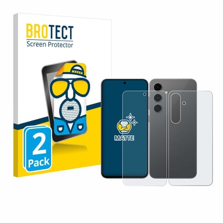 BROTECT - Screenprotector voor Samsung Galaxy S24 FE (Voor+Achter) - Folie Beschermfolie matte 2 Stuks