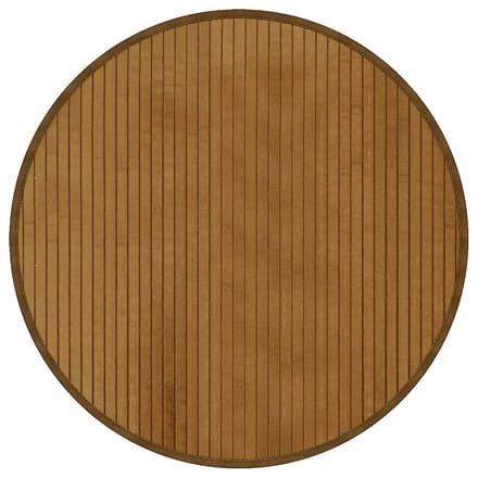 vidaXL - Vloerkleed - rond - 60 - cm - bamboe - bruin
