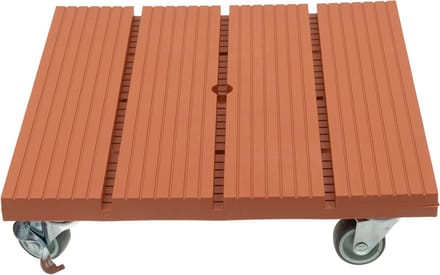 Vierkante Plantenroller van WPC voor Binnen en Buiten - Max. 80 kg