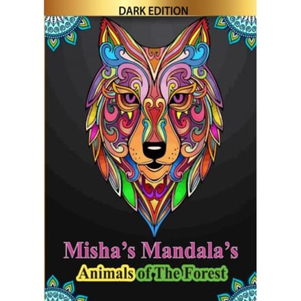 Misha's Mandala'S: Animals Of The Forest - HugoElena Black Edition