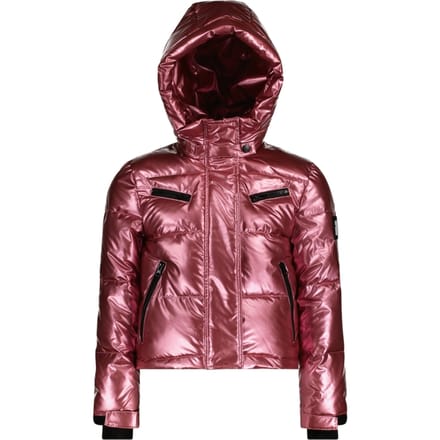 SuperRebel spicy metallic hooded jacket ski jack meisjes -
