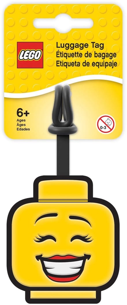 LEGO Bagagelabel Minifiguur gezicht (Meisje)