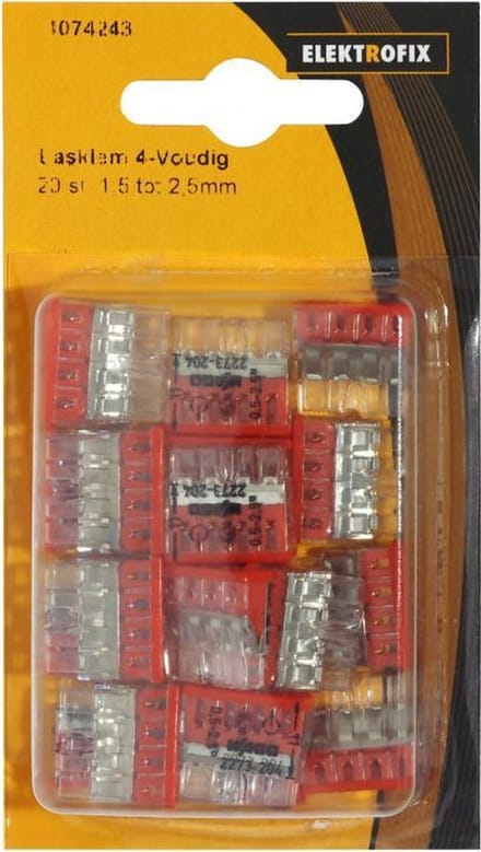 Elektrofix lasklem 4-voudig 20 st