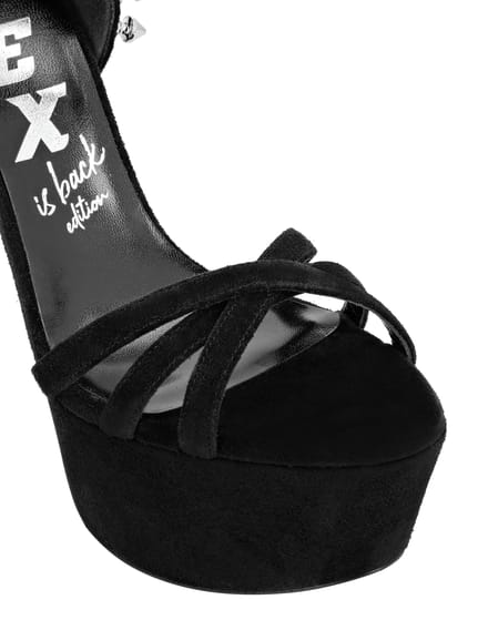 Suede Sandals High Heels