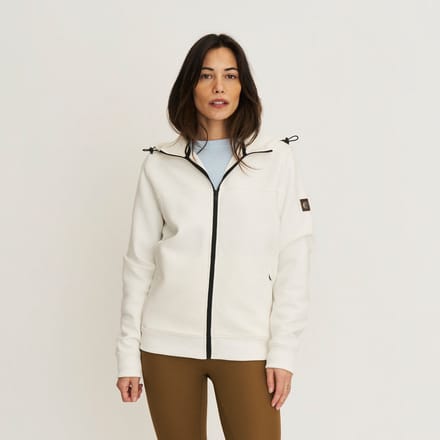Travelin' Silje Dames - Outdoorvest - Sweater - Gebroken wit