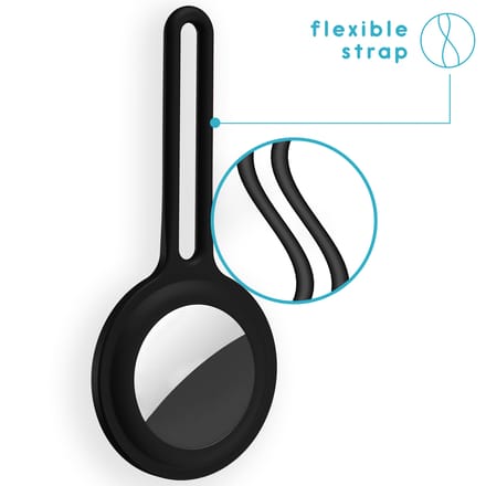 imoshion Liquid Silicone Strap Case voor de Apple AirTag - Zwart