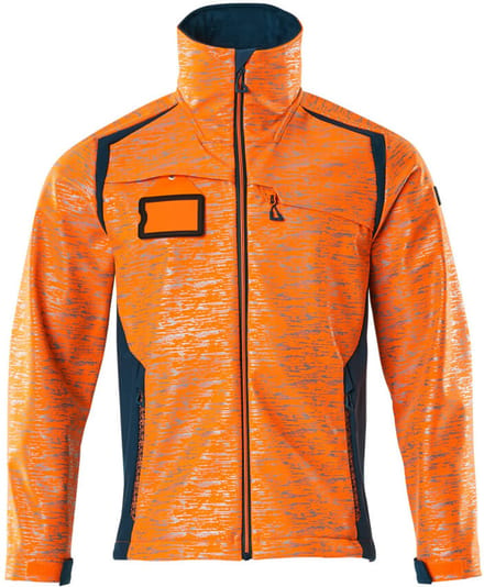 Mascot Accelerate Safe Softshell jas 19202-291 - hi-vis oranje/donkerpetrol - M