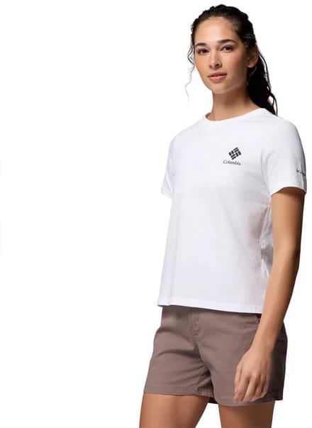 Columbia Rolling Bend™ T-shirt Met Korte Mouwen Wit S Vrouw