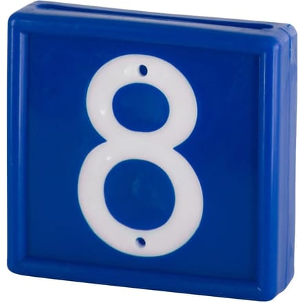 Genummerde markeerkraag om op de armband te schuiven Kerbl N°8 (x10)