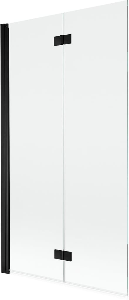 Mexen Mist dubbele douchescherm links 100 x 150 , transparant, zwart - 8A9-100-002-70-00-L