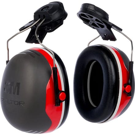 3m peltor x3p3e gehoorkap helm rood