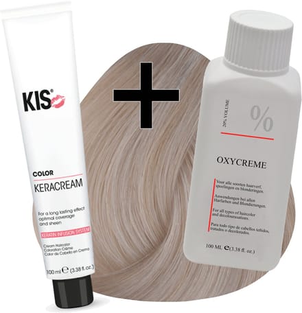 KIS haarverfset - 12PA Ultralicht parel as  - haarverf & waterstofperoxide