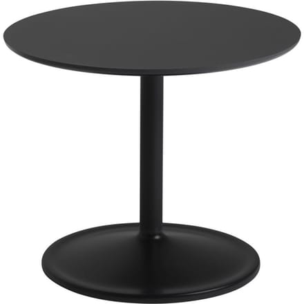 Muuto Soft Side Tafel laag - Ø48 - zwart