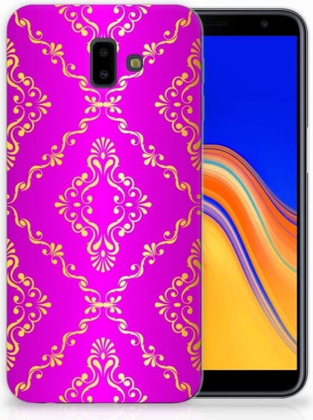Siliconen Hoesje Samsung Galaxy J6 Plus (2018) Barok Roze