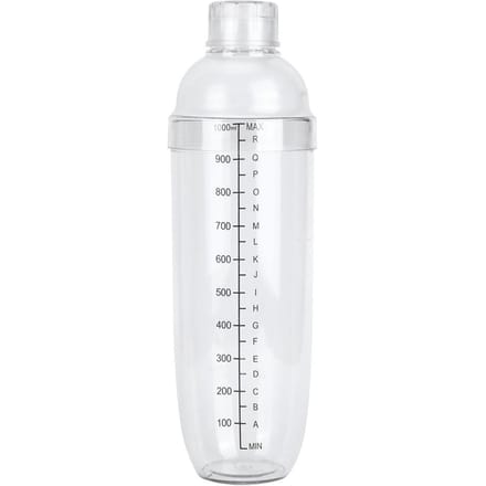PC Cocktailshaker met Schaal Melkkan Sappen Wijn Plastic Beker voor Thuisbar Winkel 1000ml white