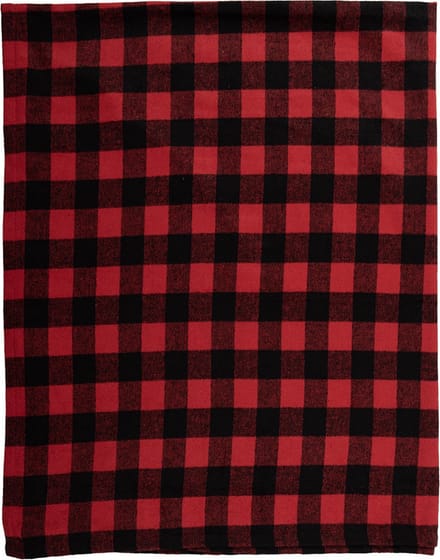 Clayre & Eef Plaid 130x170 cm Rood Zwart Polyester Ruiten