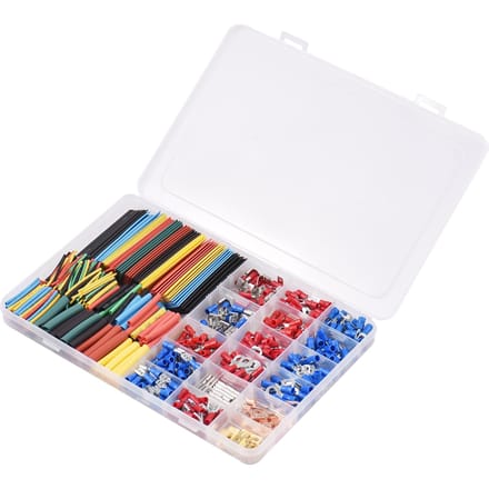 678PCS Terminals & Krimpkous Kit Auto Kabel Draad Elektrische Set 350pcs Terminals Connectoren + veelkleurig
