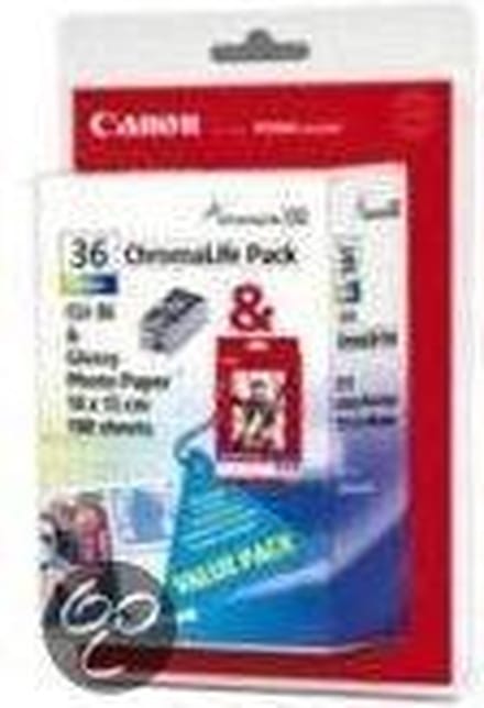 Canon ClI-36 Inktcartridge + Photo Valuepack voor de Pixma Mini260 - Kleur