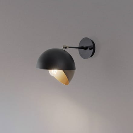 Berceste Wandlamp | METALEN BEHUIZING | Zwart, Goud - Asir Group - Wandlampen - Zwart; Goud - Metaal - Wandlampen -