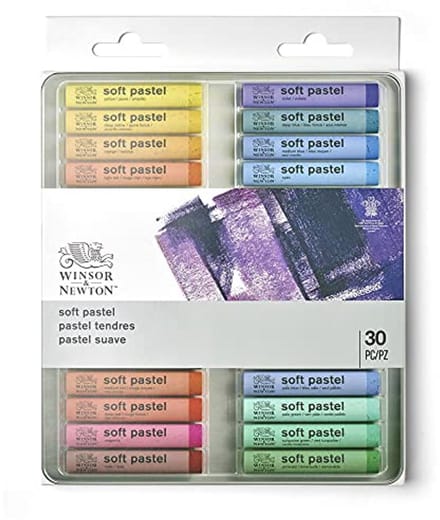 Artist Pastels Set - 30 Soft Pastel Chalks for Easy Blending and Bright Colors