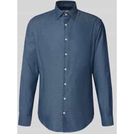 Slim fit zakelijk overhemd met kentkraag
