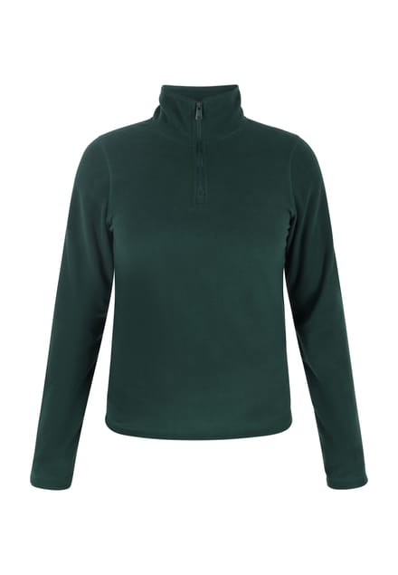 Mymo Fleece trui Dames donkergroen