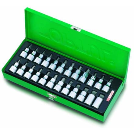 Steeksleutelset TOPTUL 1/2 inch (SL, PH, TORX)