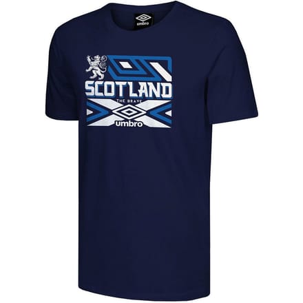 Umbro Schotland De Dapperen Heren Navy T-Shirt