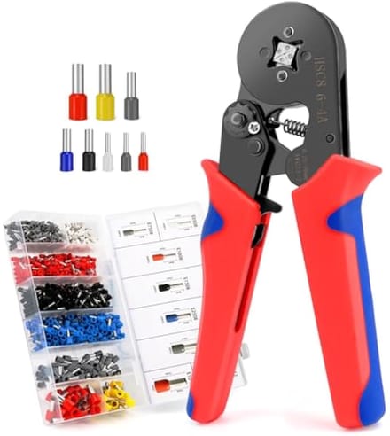 Krimptangen Set met 1300 Adereindhulzen voor 0,25-10 mm²